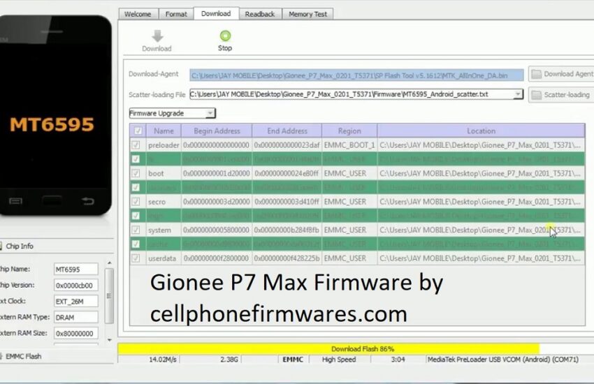 Gionee P7 Max Firmware