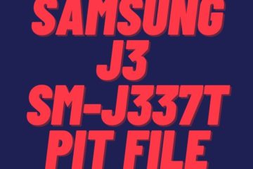 Samsung J3 SM-J337T PIT File
