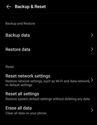 Reset the Device to Factory Settings 1