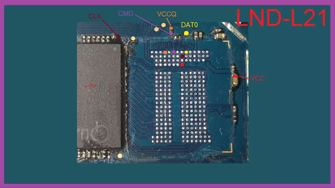 Huawei LND-XXX LND-Al30 Lnd l21 ISP Pinout or Test Point