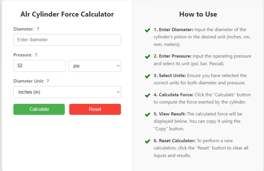 alr-cylinder-force-calculator